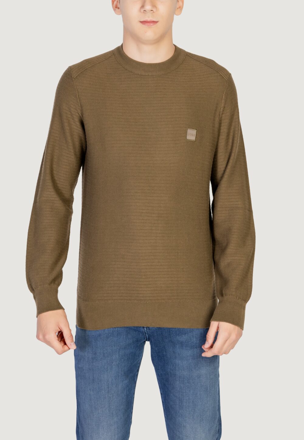 Maglione Boss anion_s 10265864 01 Verde - Foto 5