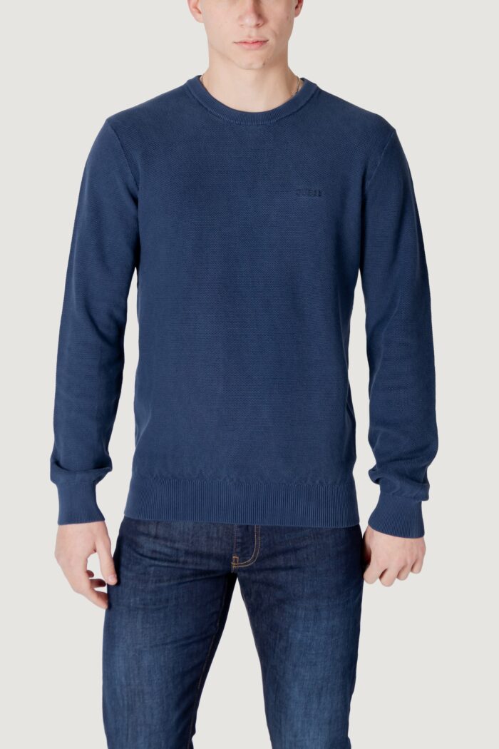 Maglione Guess garfield cn gd pique Blu