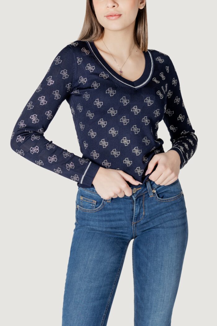 Maglione Guess rosie 4g vn ls Blue scuro