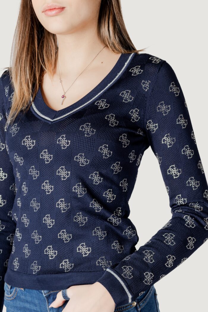 Maglione Guess rosie 4g vn ls Blue scuro