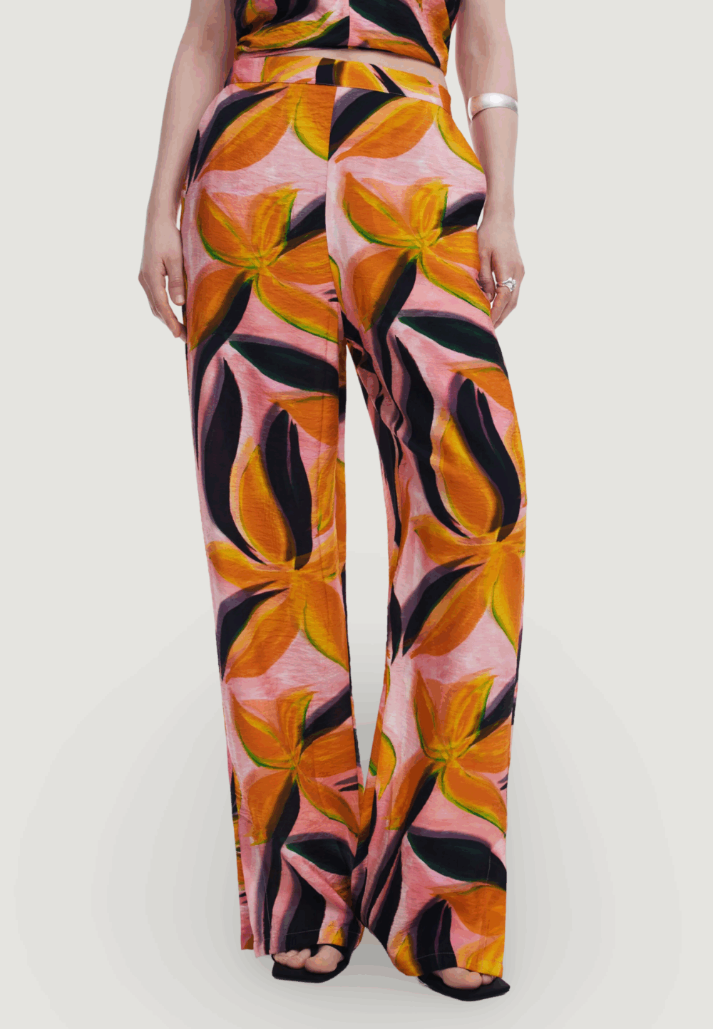 Pantaloni a palazzo Desigual pant_eos Arancione - Foto 3