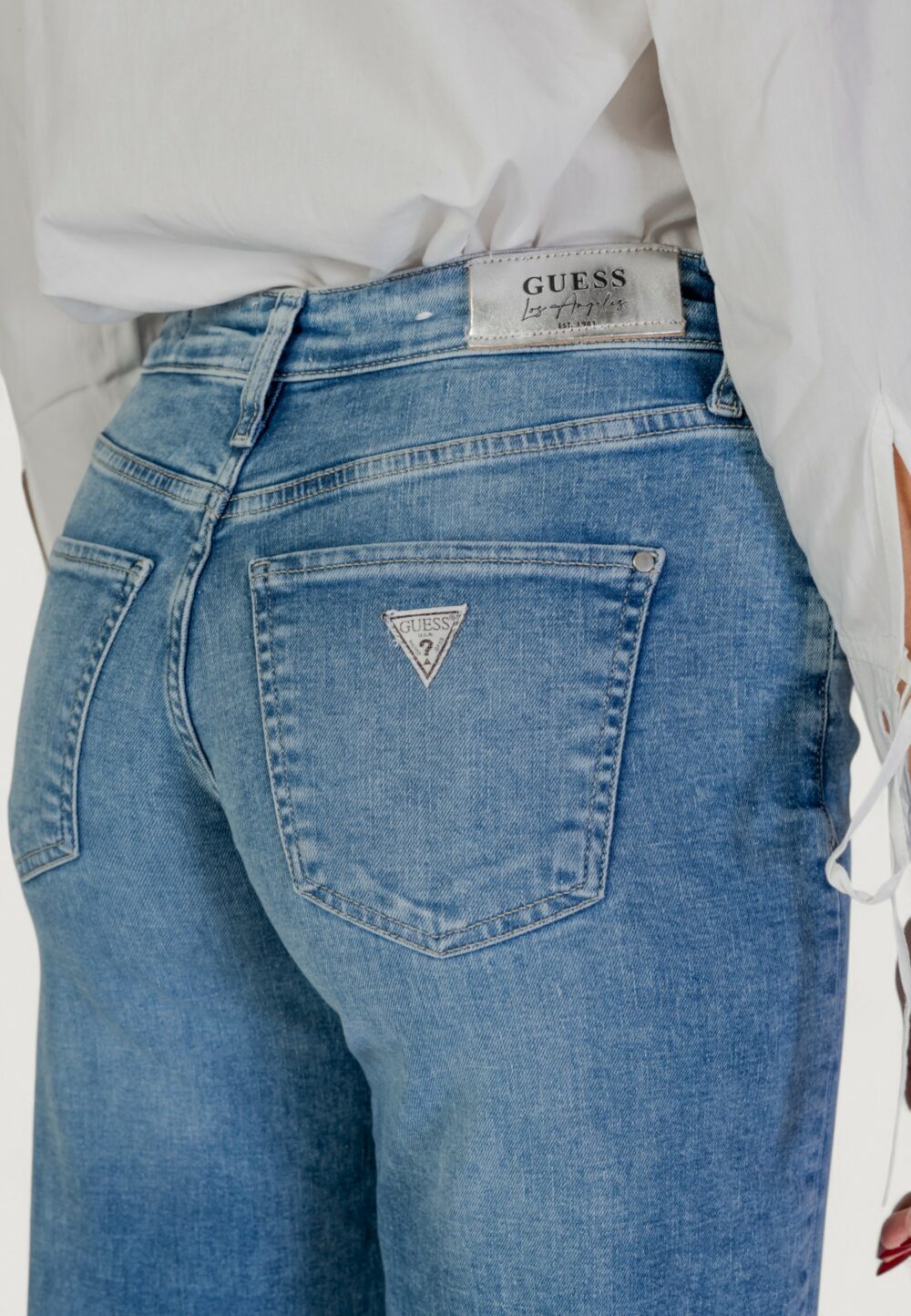 Jeans bootcut Guess sexy palazzo Denim chiaro - Foto 5