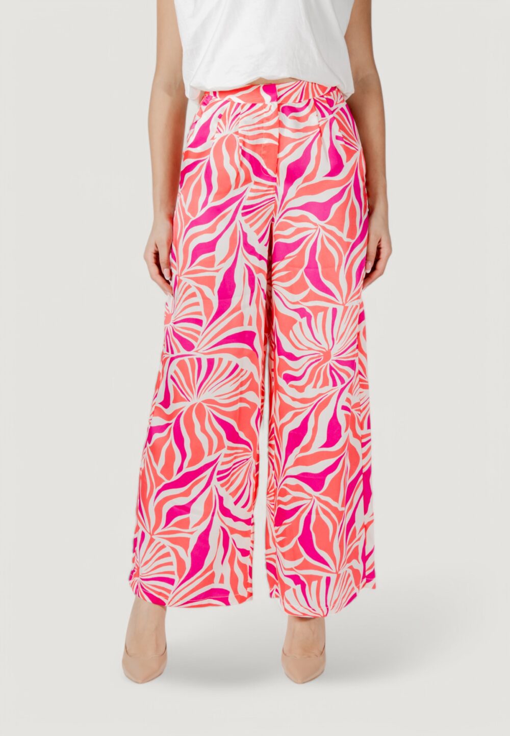 Pantaloni a palazzo Only onlpaula loose pant ptm Rosa - Foto 1