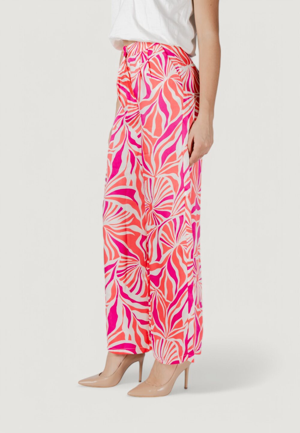 Pantaloni a palazzo Only onlpaula loose pant ptm Rosa - Foto 2