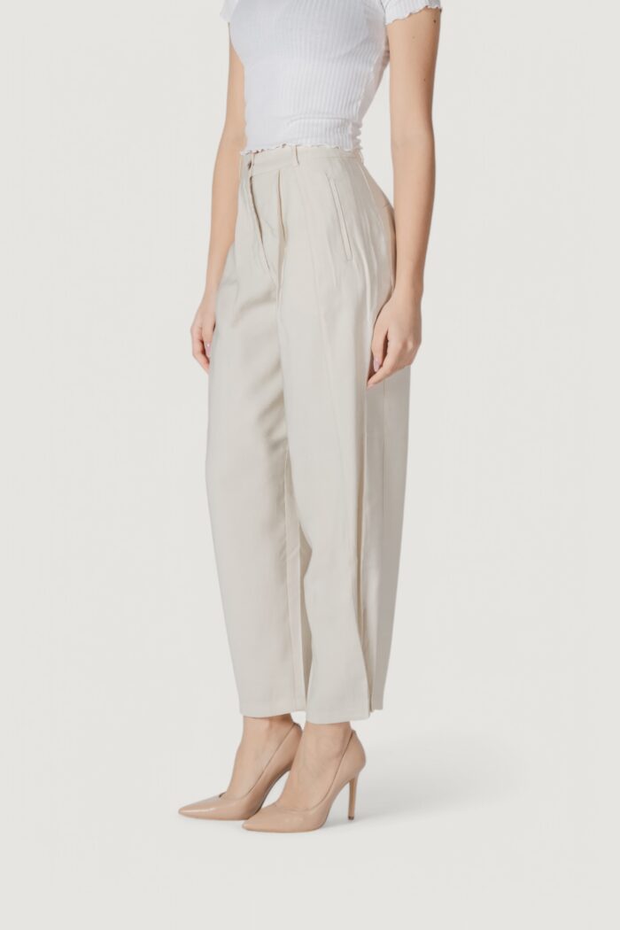 Pantaloni a palazzo Vila Clothes vimulli h/w 7/8 Crema