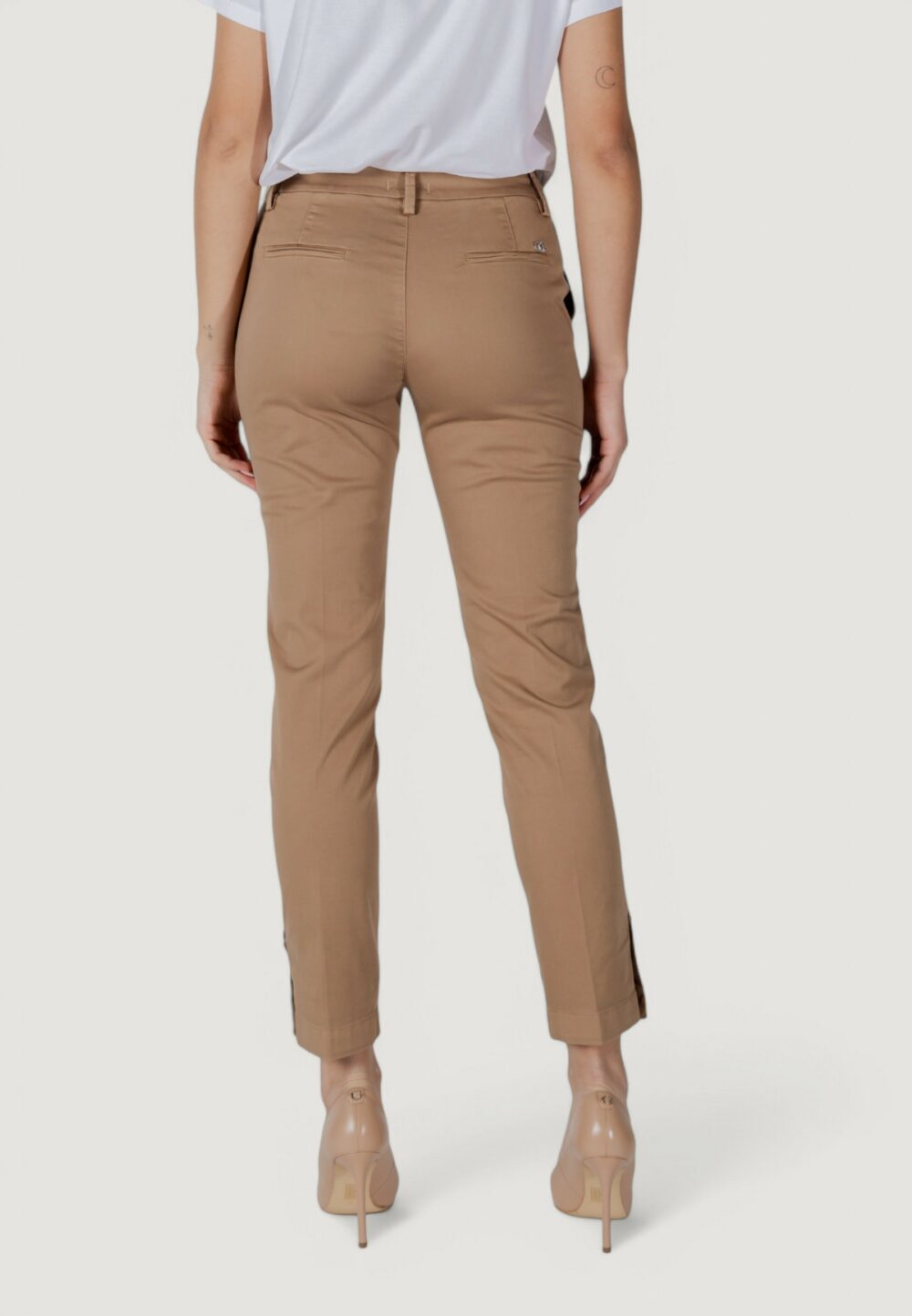 Pantaloni a sigaretta Liu-Jo chino chic reg.w. Beige - Foto 4