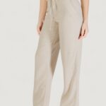 Pantaloni a sigaretta Only onlcaro mw linen bl str belt pant cc tlr Beige - Foto 1