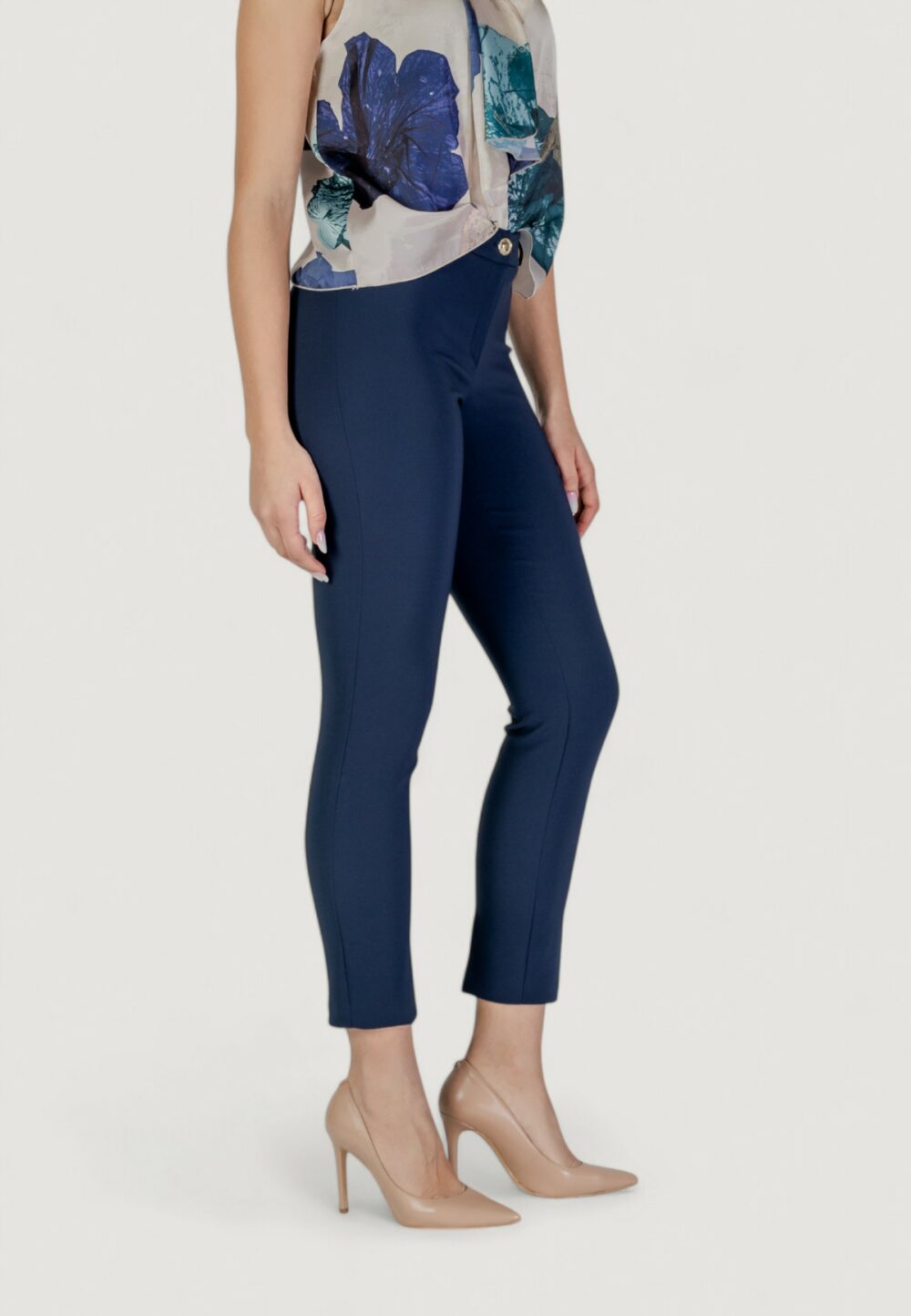 Pantaloni a sigaretta Rinascimento Blu - Foto 3