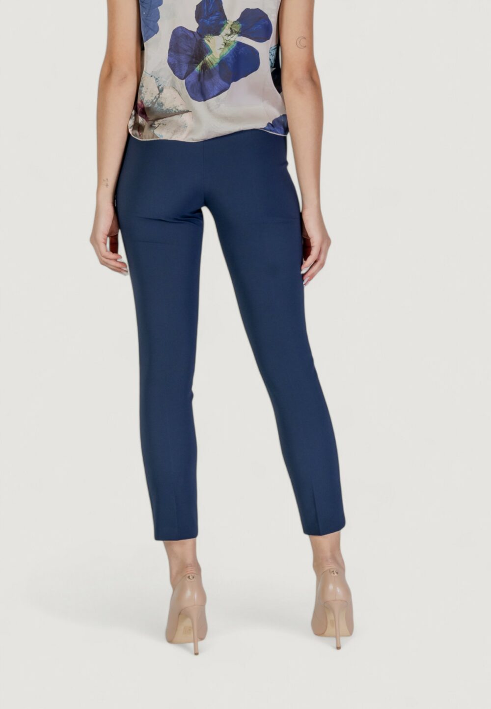 Pantaloni a sigaretta Rinascimento Blu - Foto 4