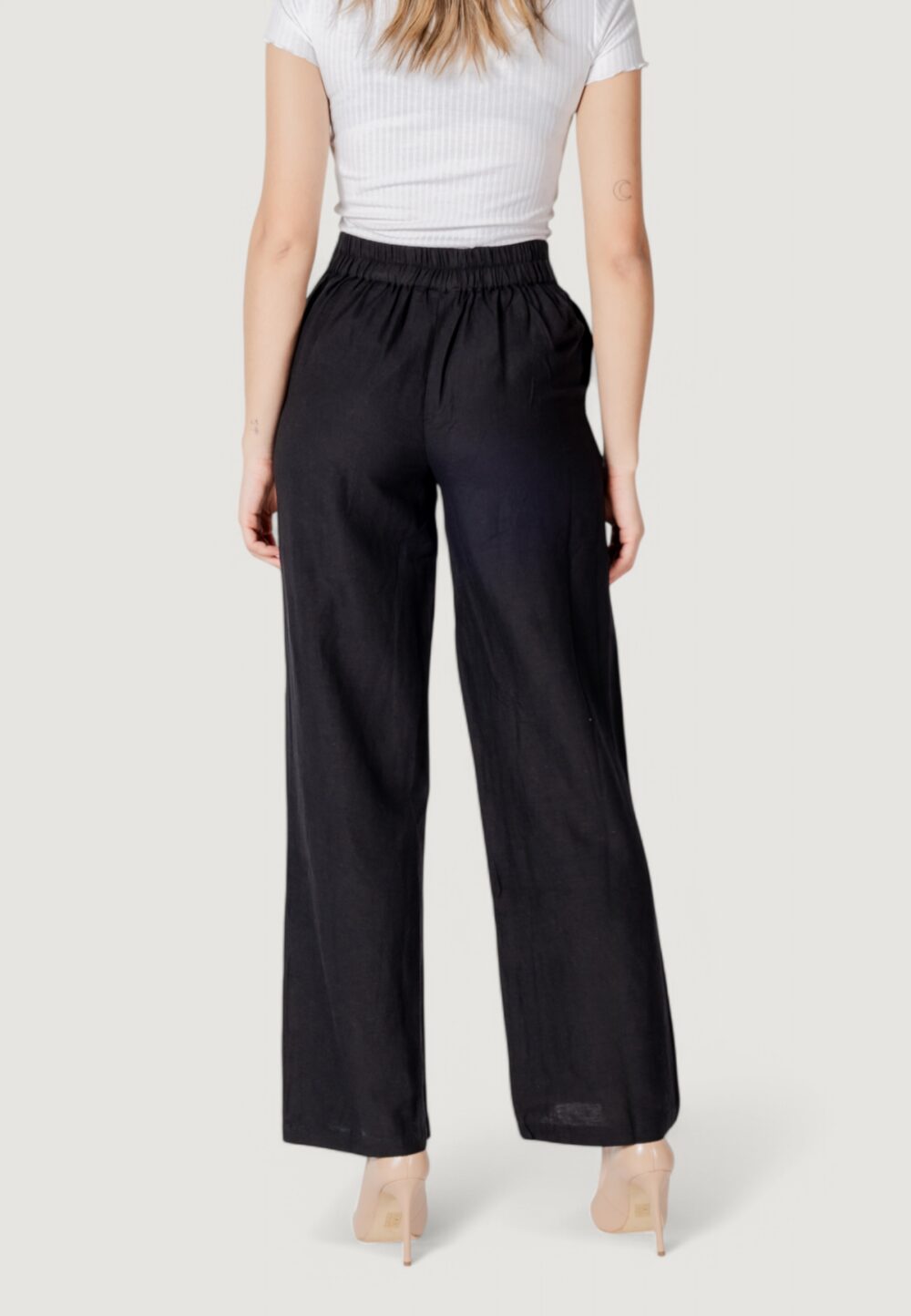Pantaloni bootcut Vila Clothes vipolene hw Nero - Foto 4