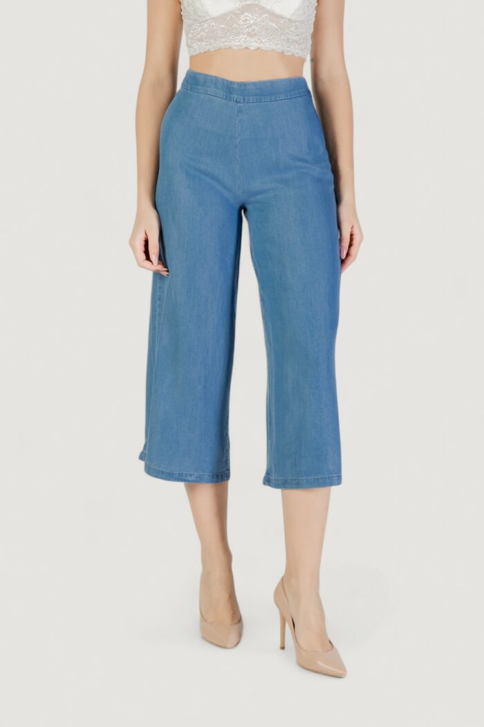 Pantaloni cropped Only onlcharis life long culotte pant cc wvn Denim