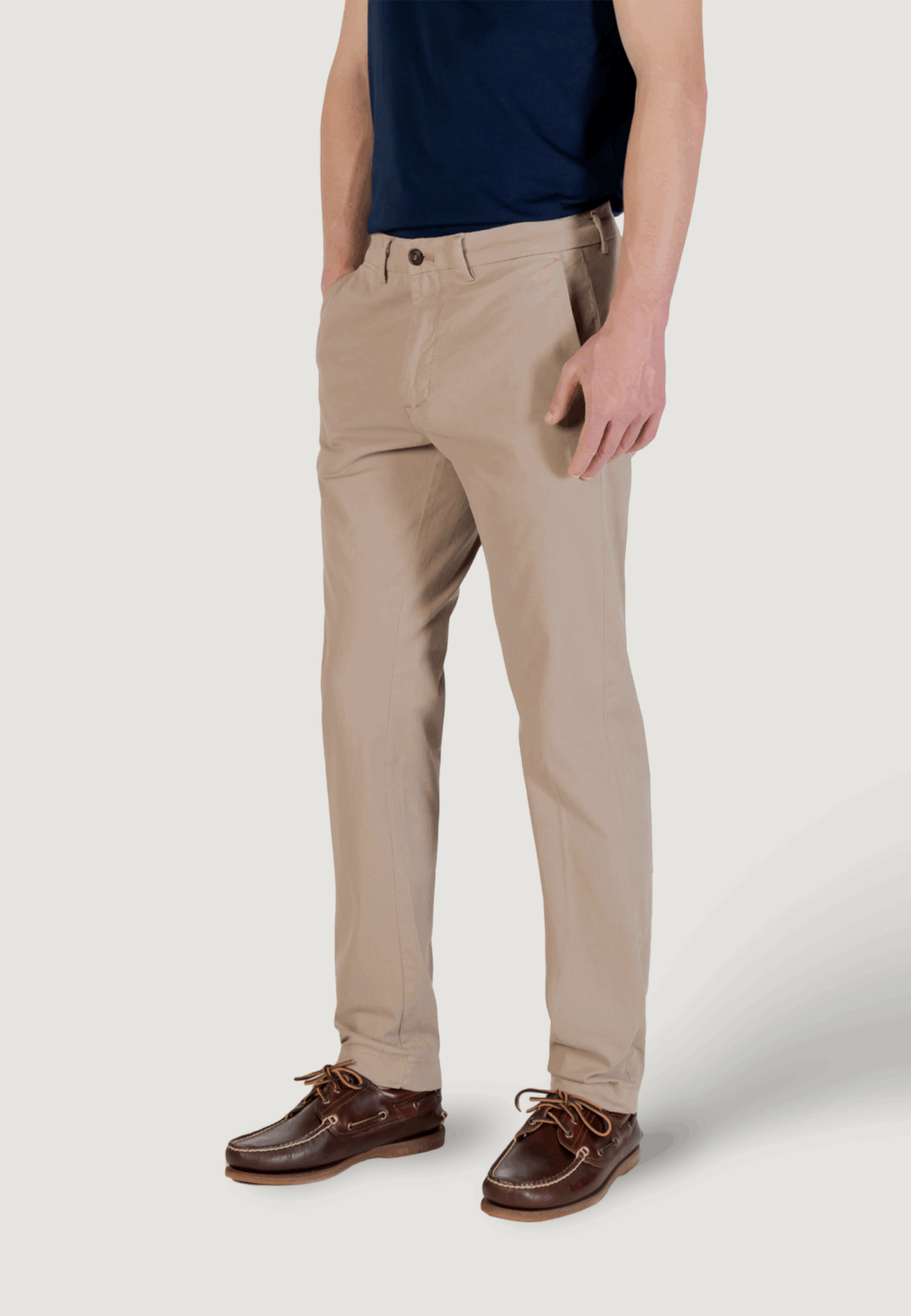 Pantaloni slim Borghese Beige - Foto 3