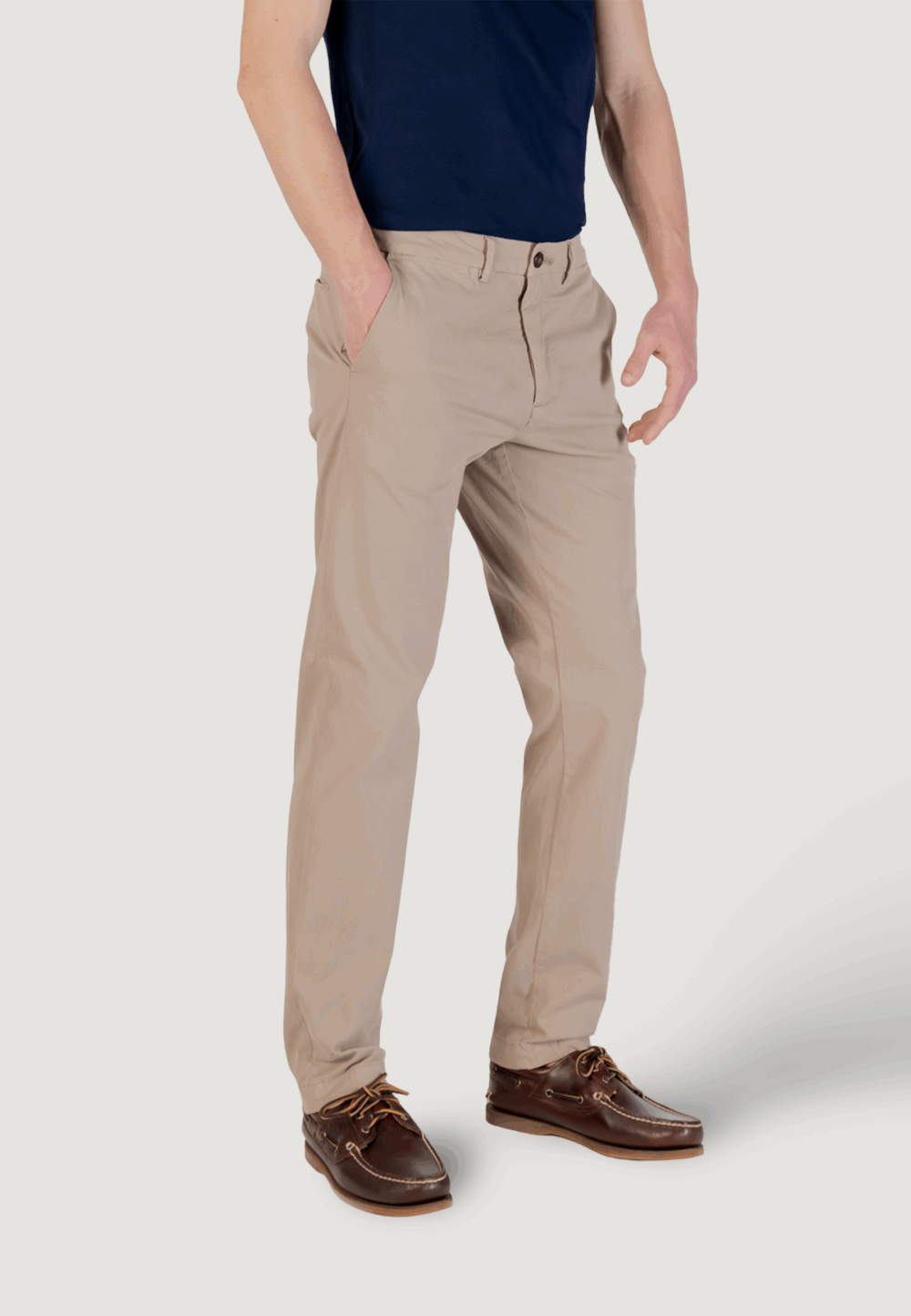 Pantaloni slim Borghese Beige - Foto 4