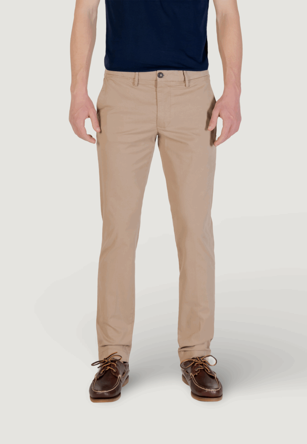 Pantaloni slim Borghese Beige - Foto 1
