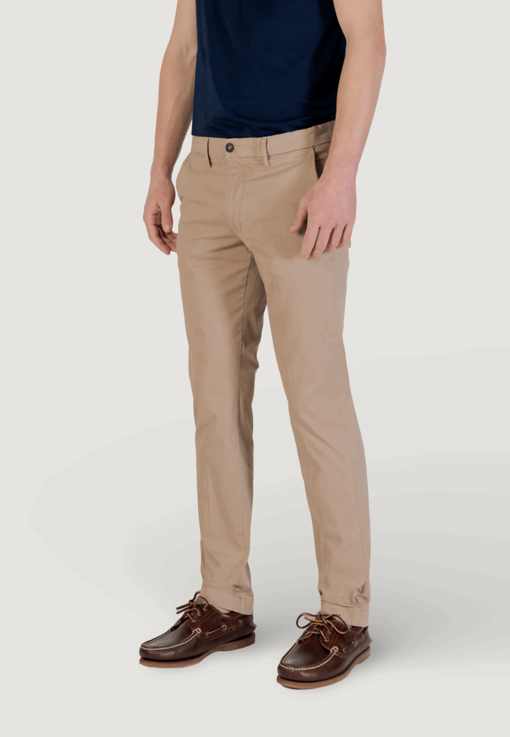 Pantaloni slim Borghese Beige - Foto 4