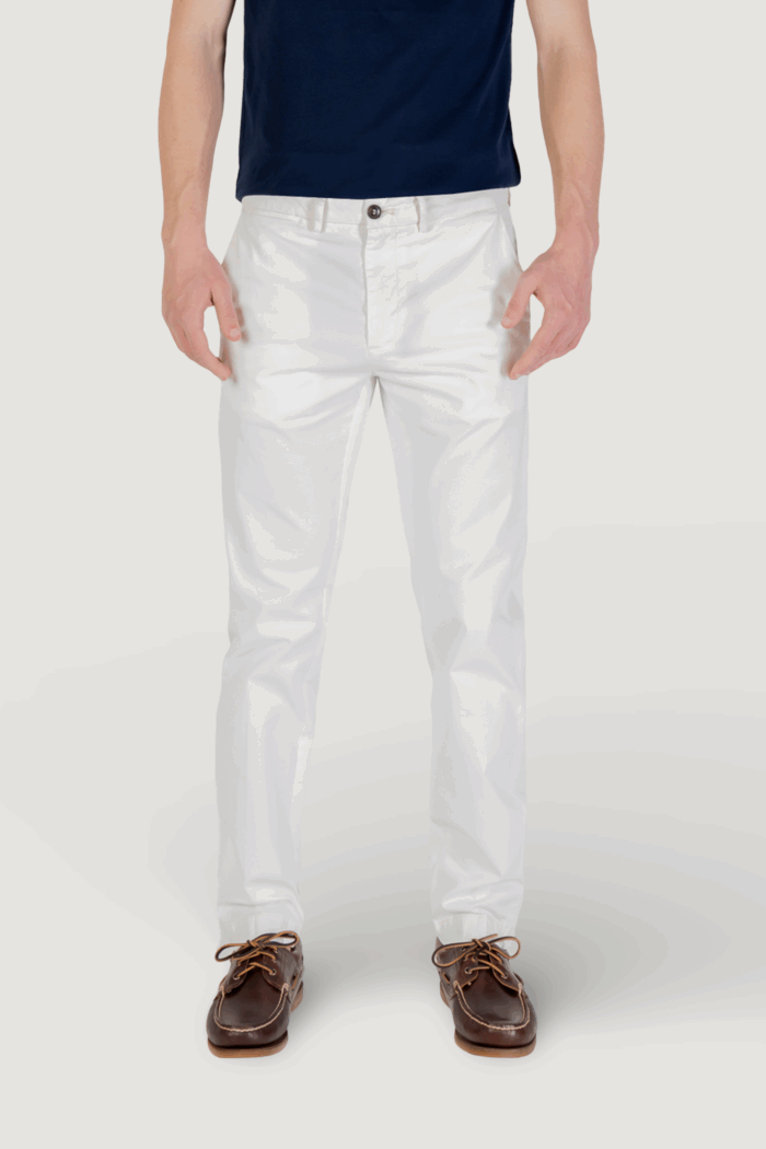 Pantaloni slim Borghese  Bianco