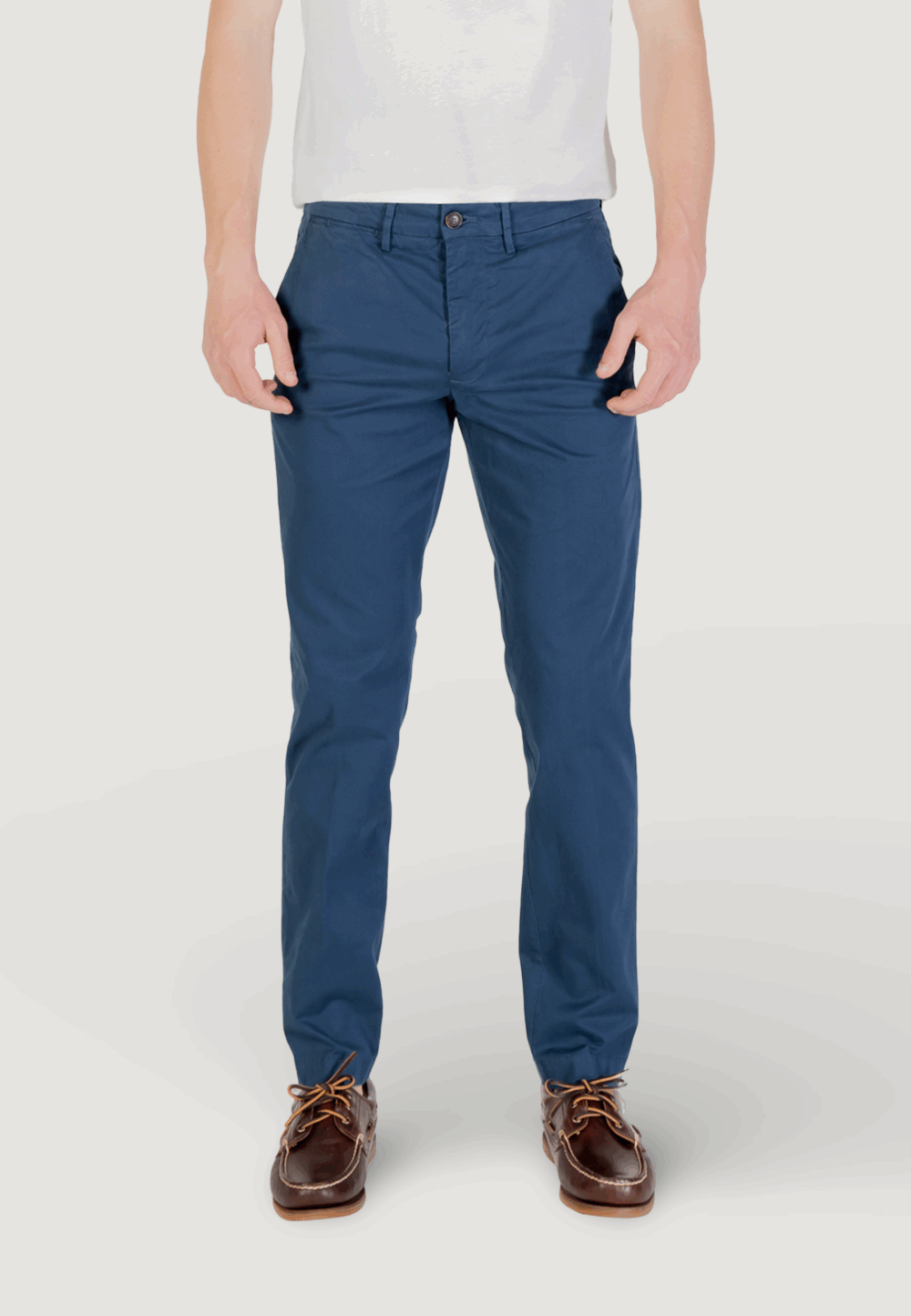Pantaloni slim Borghese Blue Denim - Foto 1