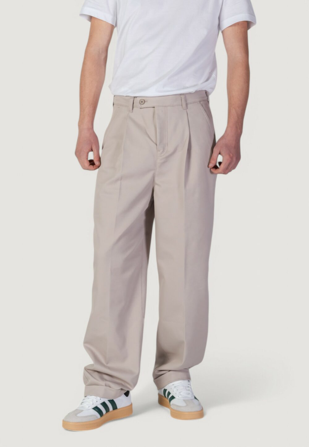 Pantaloni Calvin Klein Jeans tailored Taupe - Foto 1