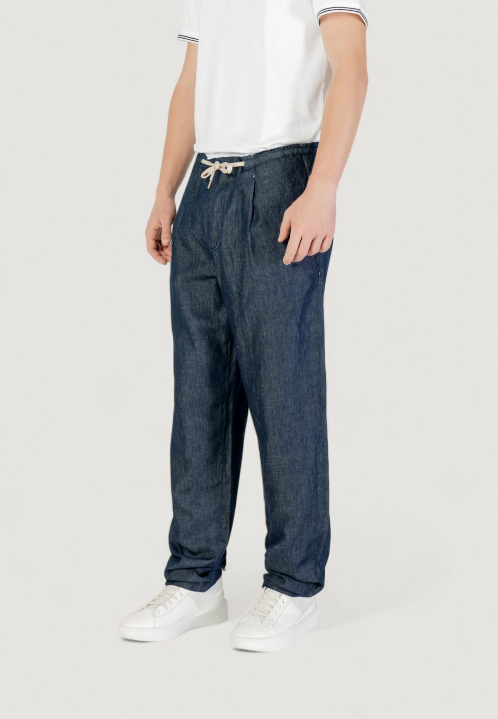Pantaloni Replay Blue Denim Scuro - Foto 2