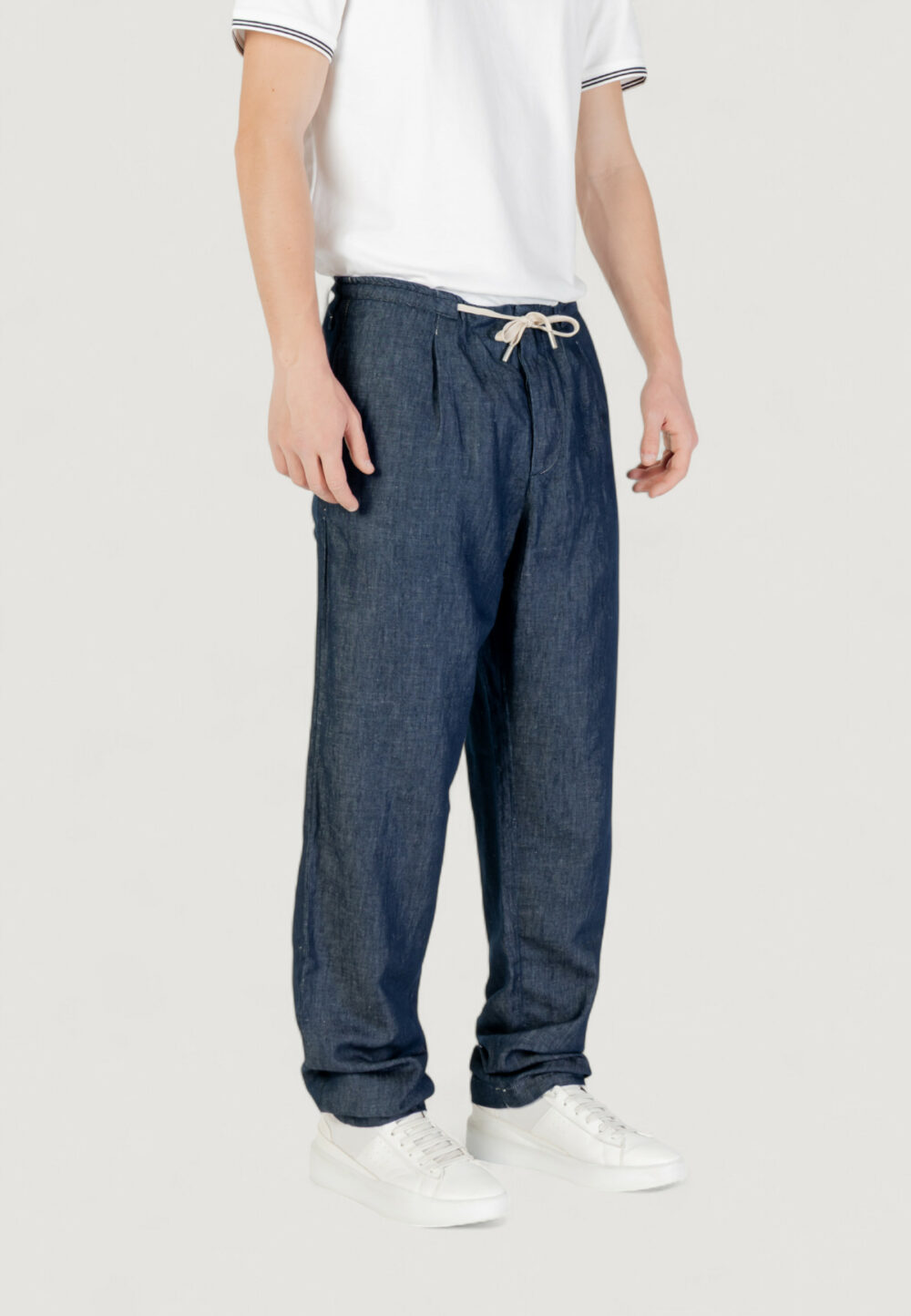 Pantaloni Replay Blue Denim Scuro - Foto 3