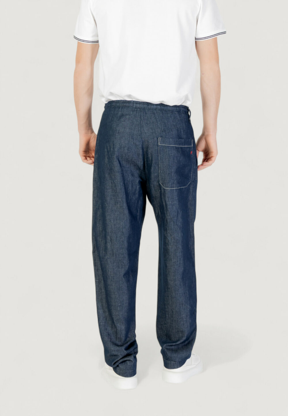 Pantaloni Replay Blue Denim Scuro - Foto 4