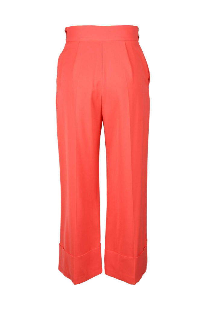 Pantaloni regular Elisabetta Franchi  Corallo