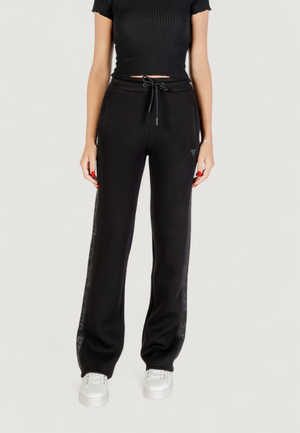 Pantaloni regular Guess Active brenda scuba straight leg pant Nero - Foto 1