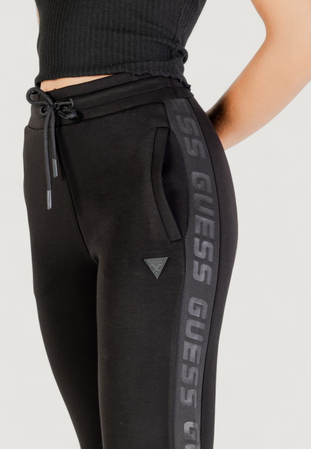 Pantaloni regular Guess Active brenda scuba straight leg pant Nero - Foto 2