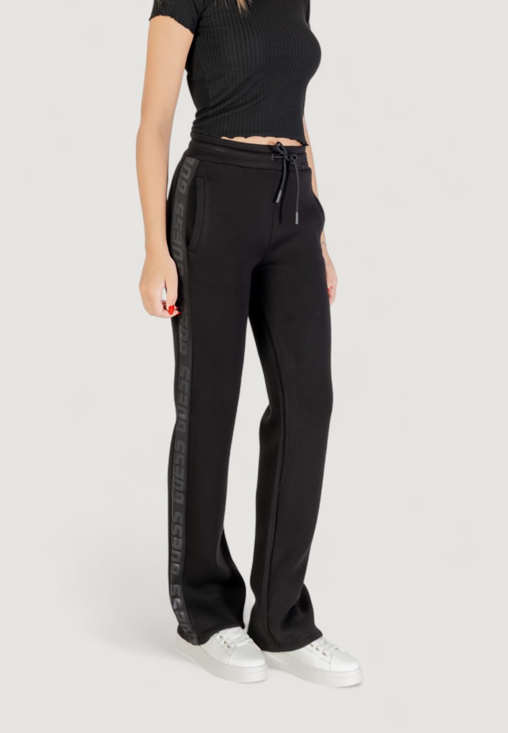 Pantaloni regular Guess Active brenda scuba straight leg pant Nero - Foto 4