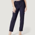 Pantaloni regular Street One tapered leg punto di roma Blue scuro - Foto 1