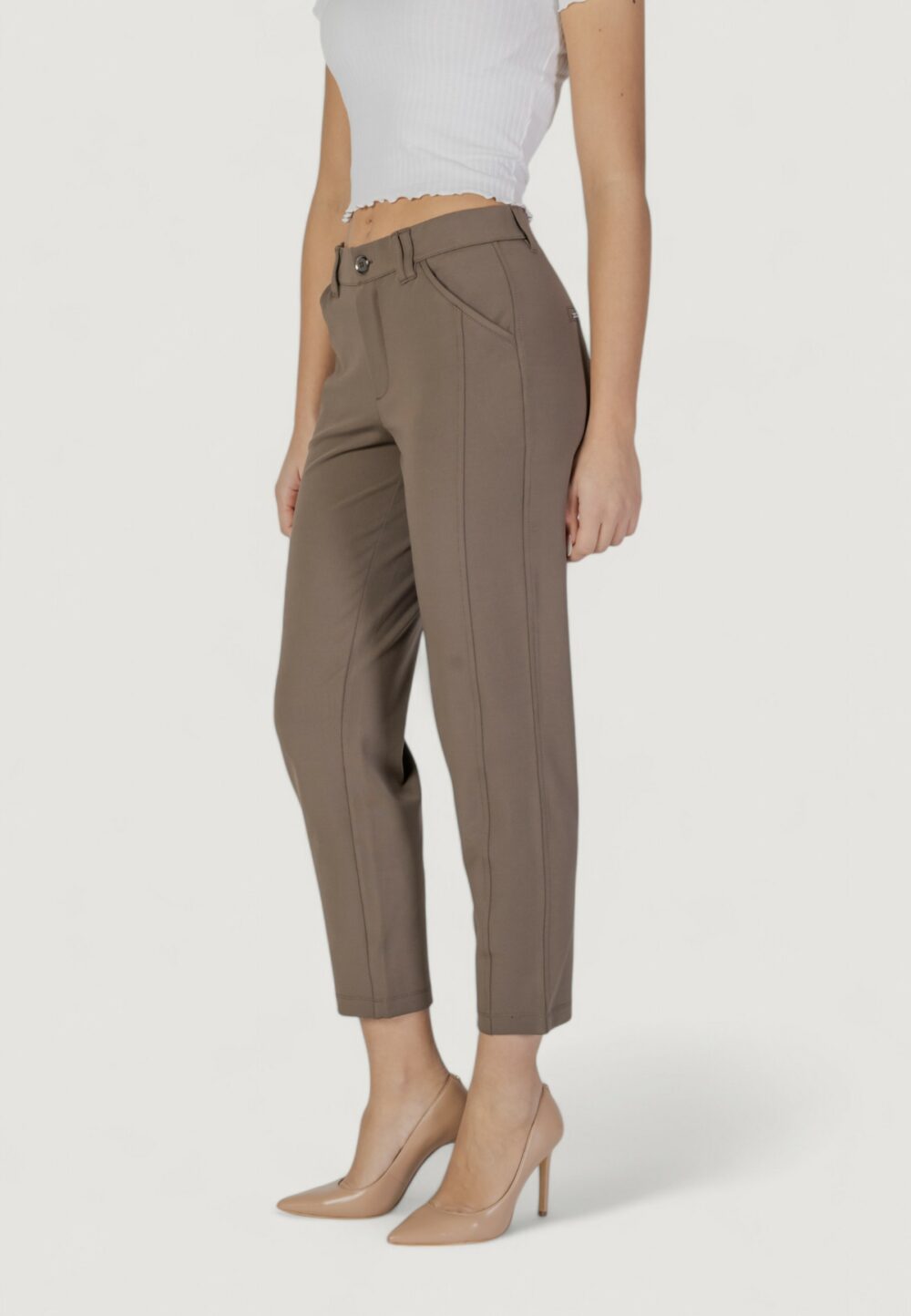 Pantaloni regular Street One Marrone - Foto 2