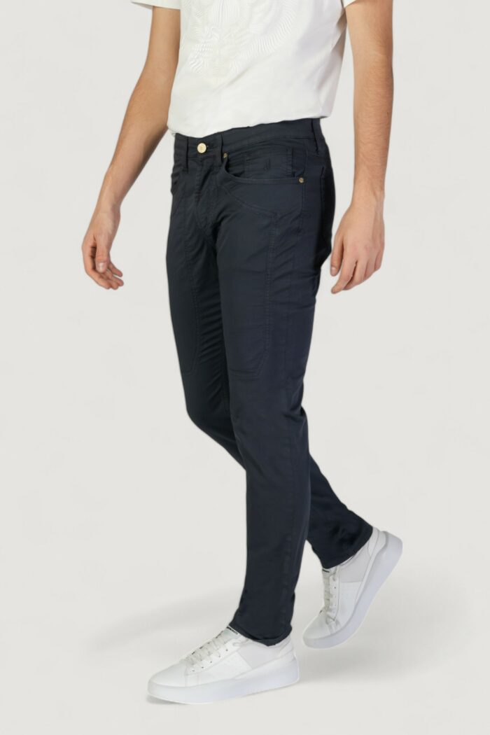 Pantaloni slim Jeckerson john 5 tasche toppa Blue scuro