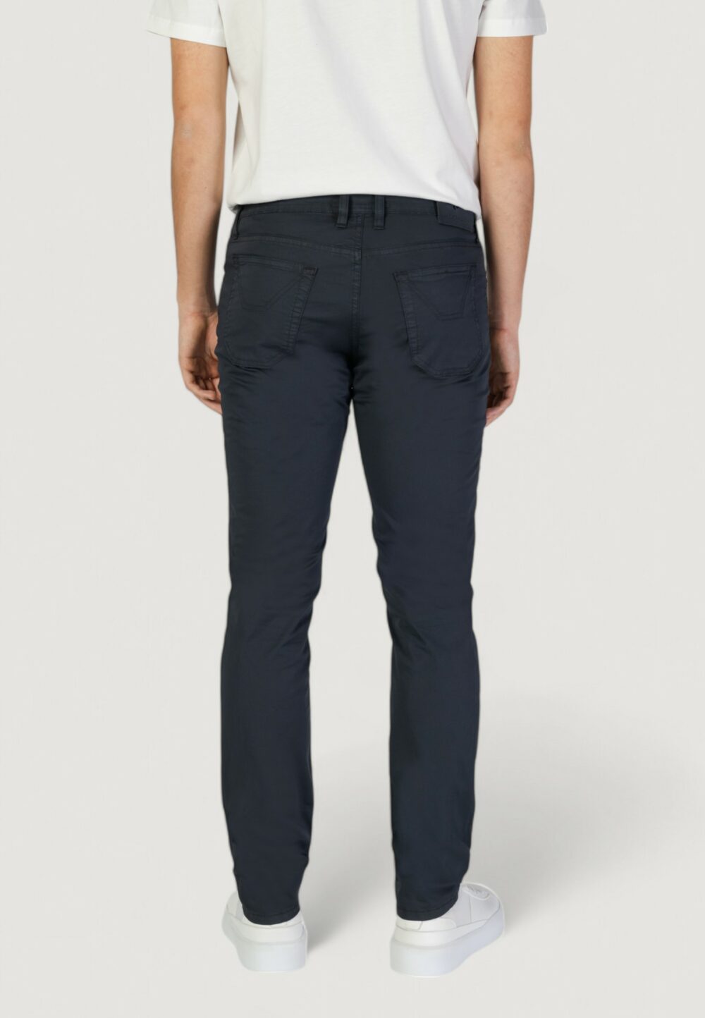 Pantaloni slim Jeckerson john 5 tasche toppa Blue scuro - Foto 3