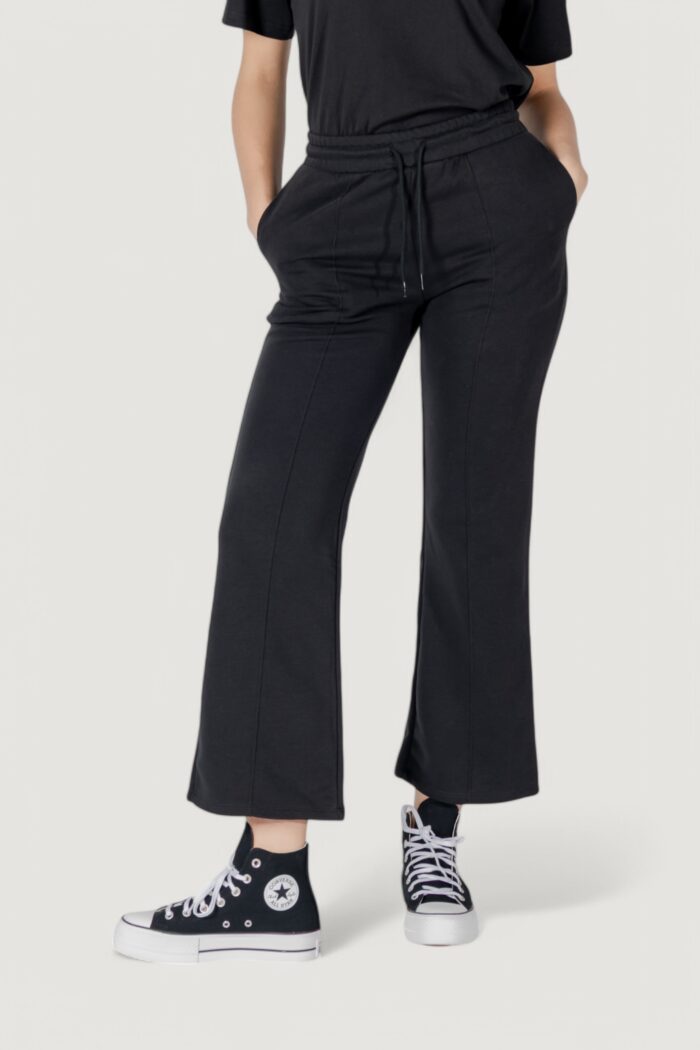 Pantaloni sportivi Converse star chevron open hem pant Nero