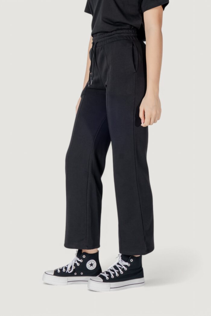 Pantaloni sportivi Converse star chevron open hem pant Nero