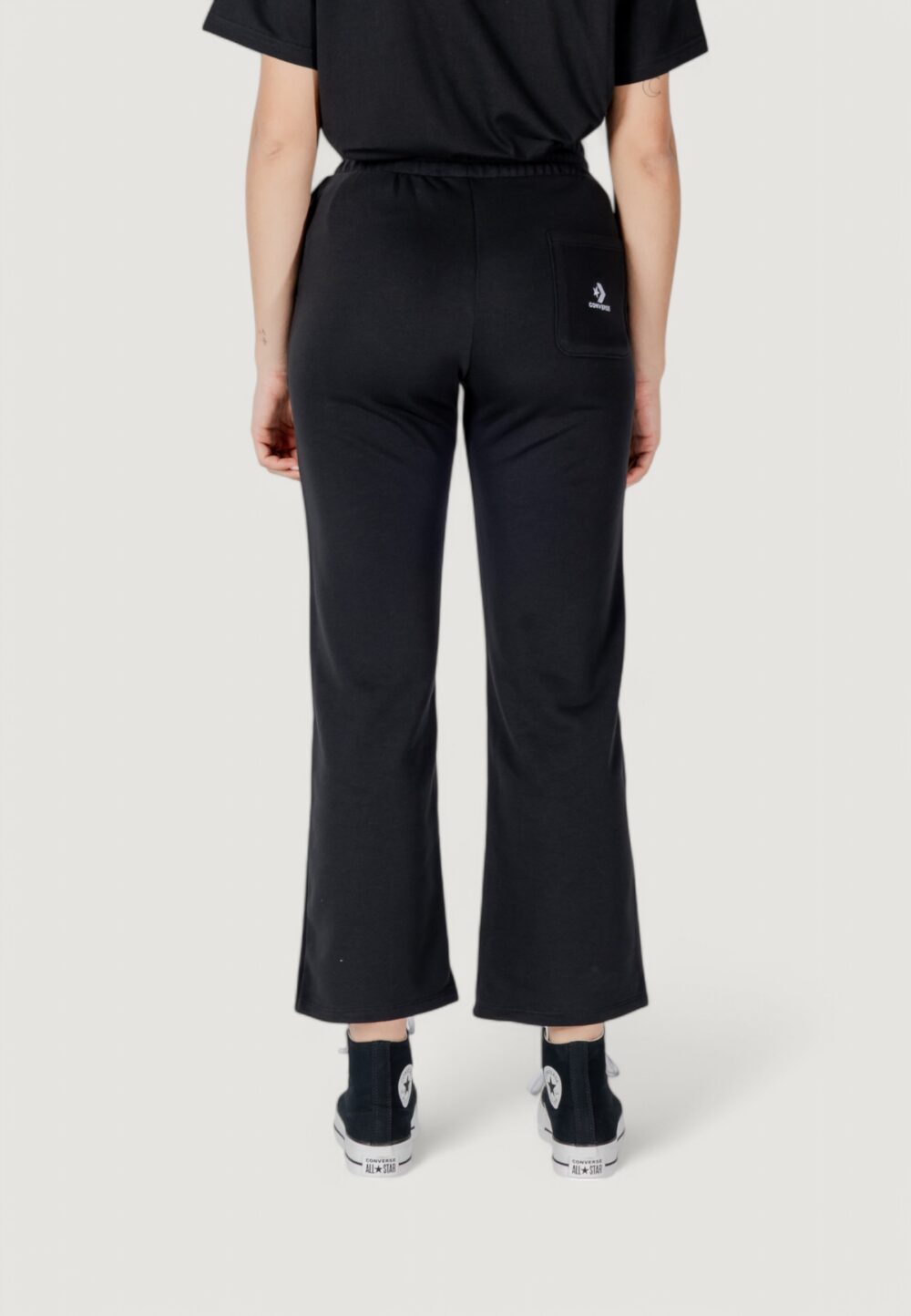 Pantaloni sportivi Converse star chevron open hem pant Nero - Foto 4