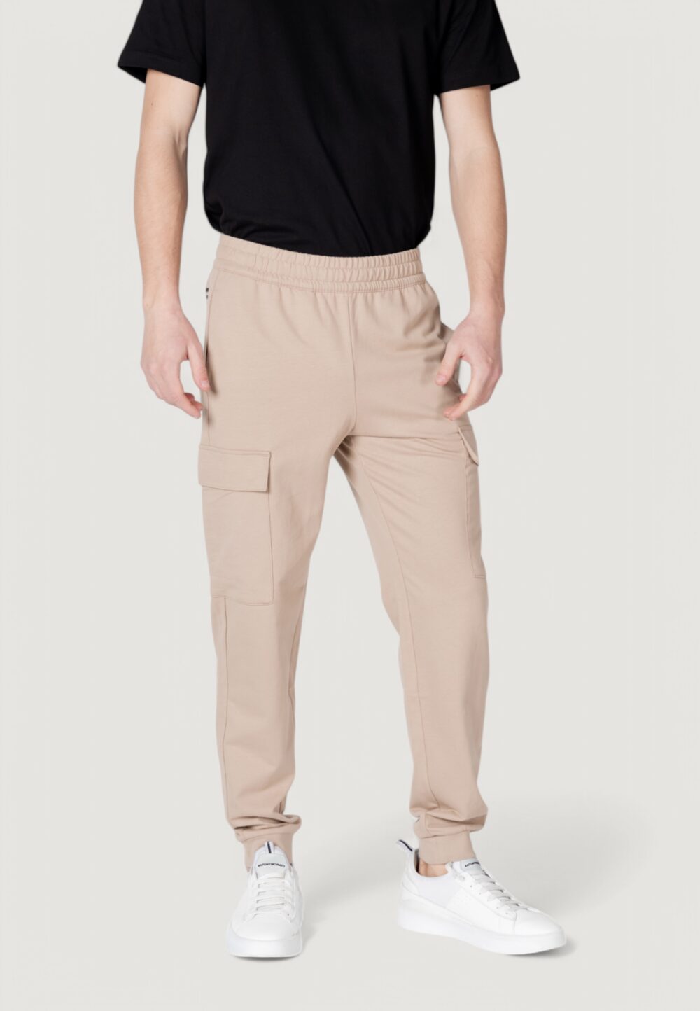 Pantaloni sportivi EA7 Beige scuro - Foto 1