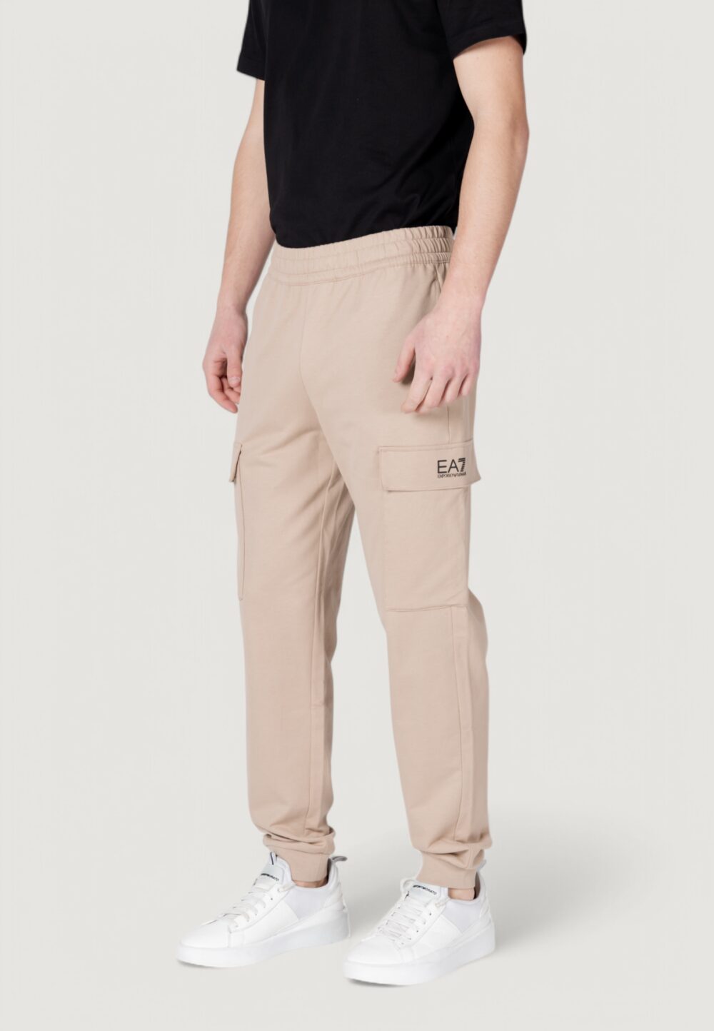 Pantaloni sportivi EA7 Beige scuro - Foto 3