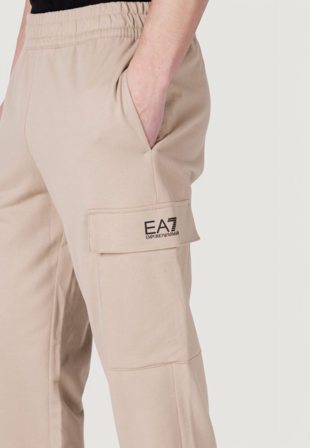 Pantaloni sportivi EA7 Beige scuro - Foto 2