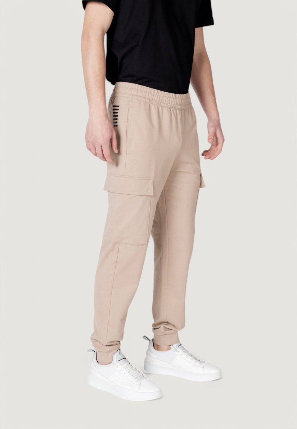 Pantaloni sportivi EA7 Beige scuro - Foto 4