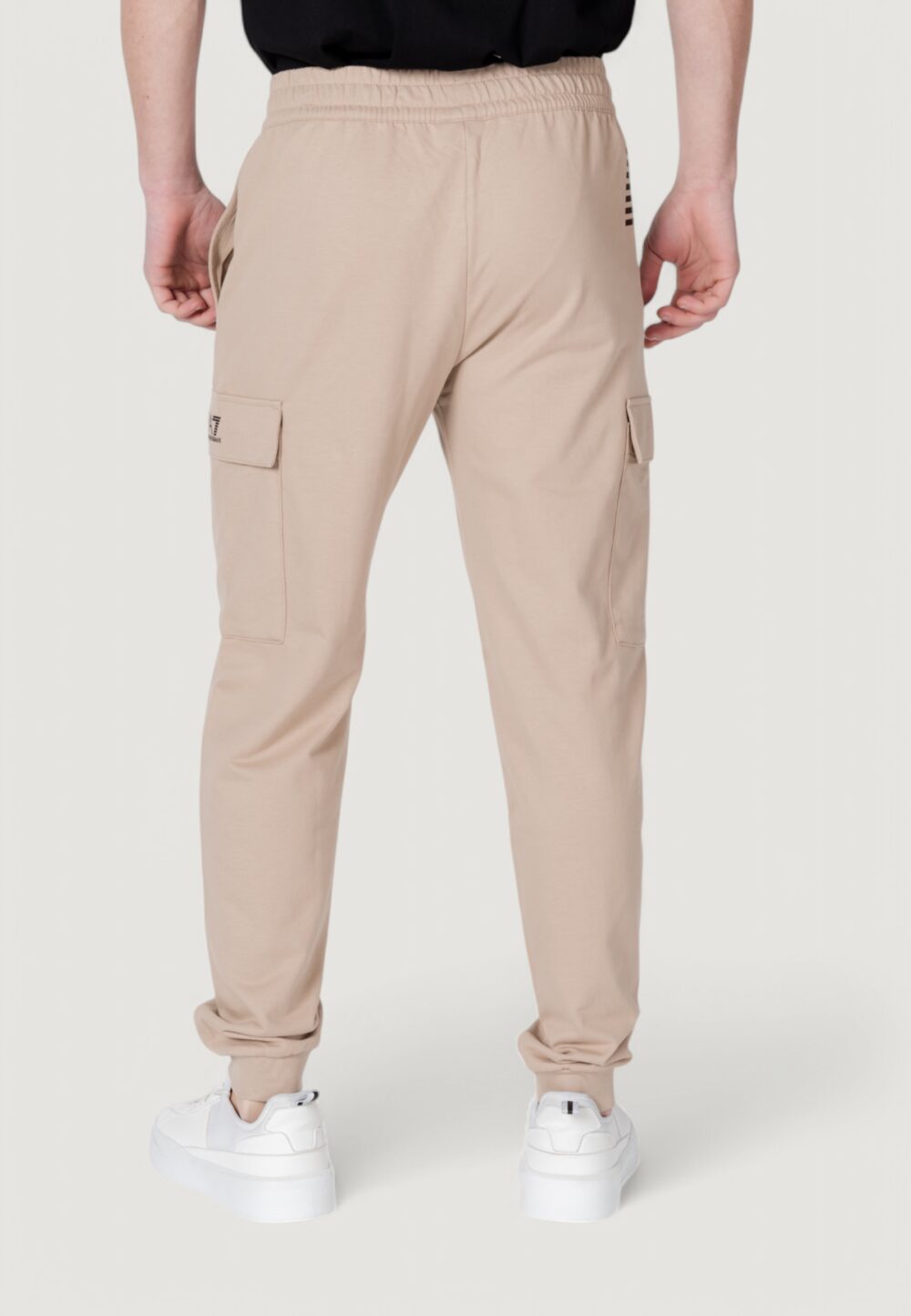 Pantaloni sportivi EA7 Beige scuro - Foto 5