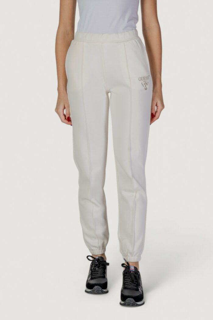 Pantaloni sportivi Guess Active roberta cuff Panna