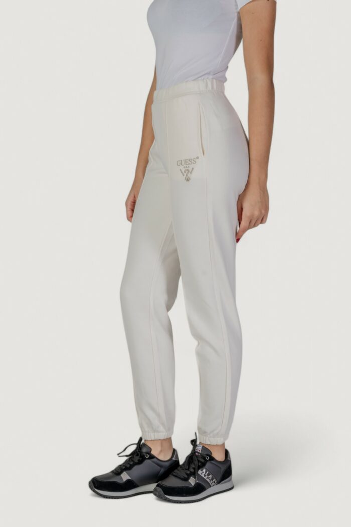 Pantaloni sportivi Guess Active roberta cuff Panna