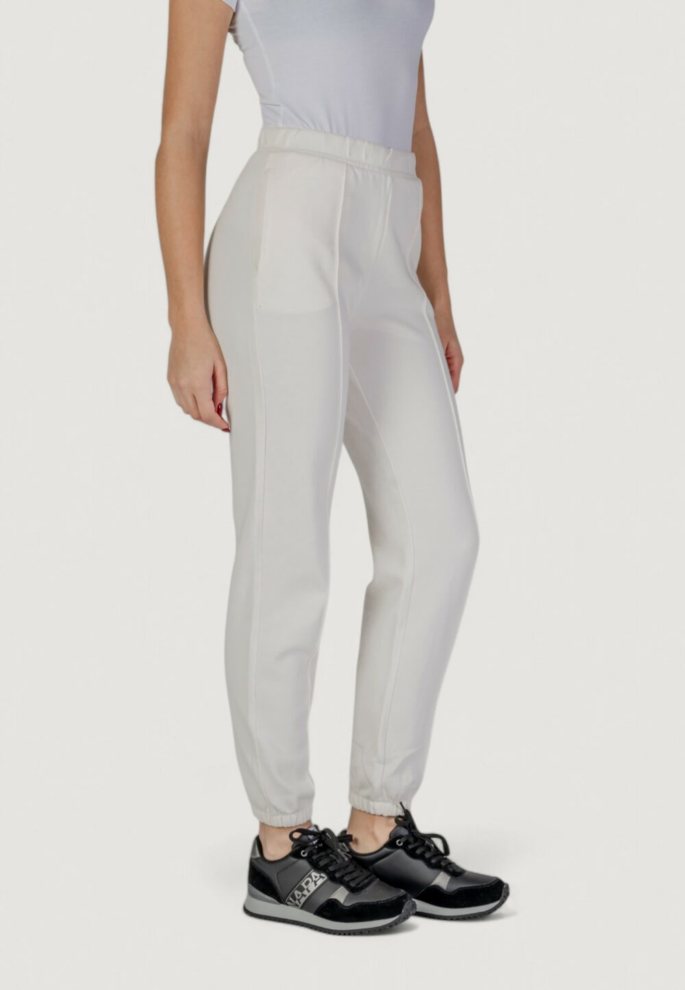 Pantaloni sportivi Guess Active roberta cuff Panna - Foto 3
