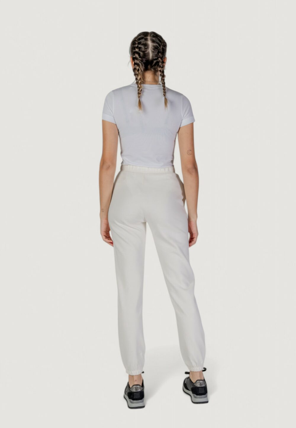 Pantaloni sportivi Guess Active roberta cuff Panna - Foto 6