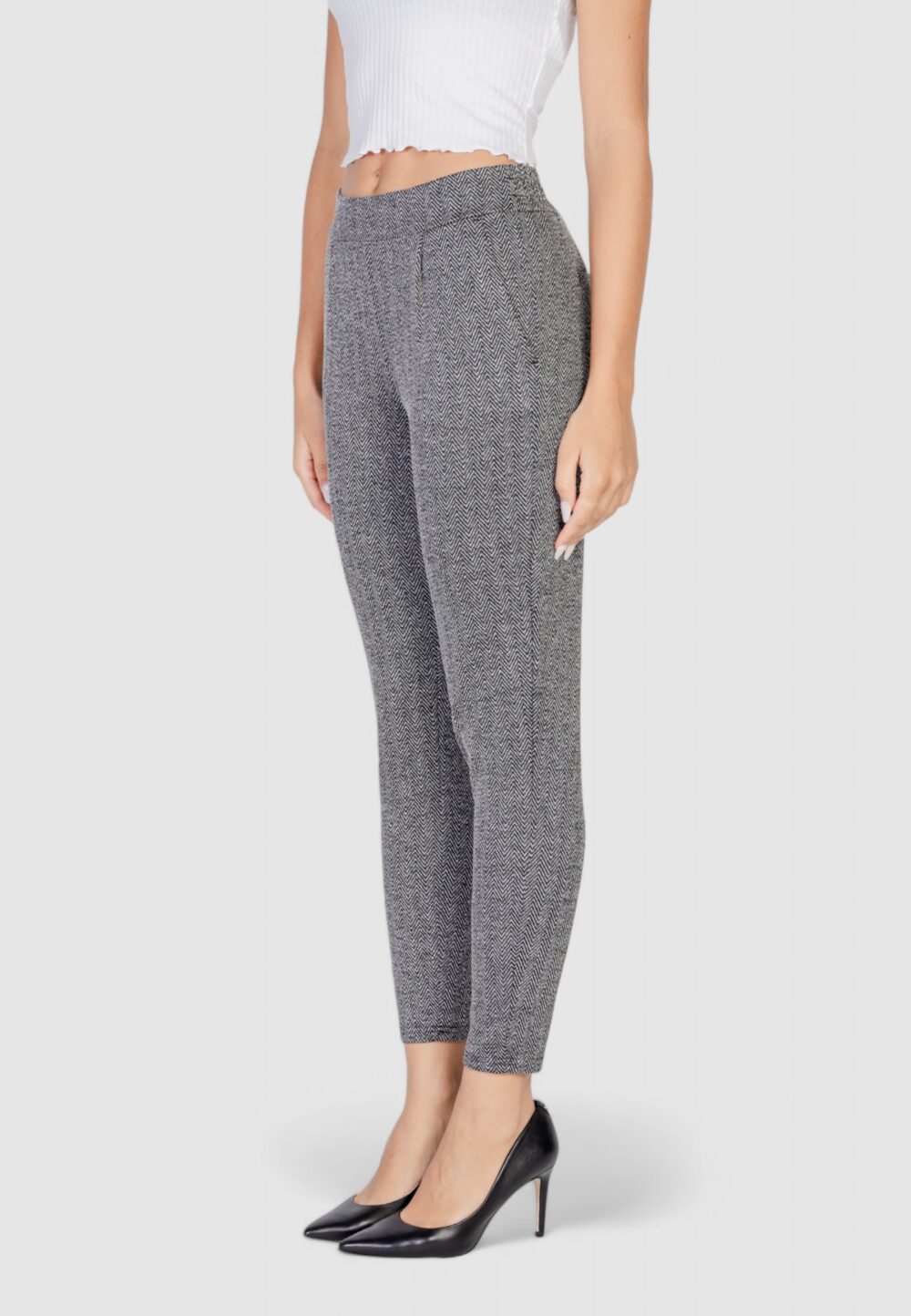 Pantaloni skinny ICHI ihkate jacquard pa8 Nero - Foto 5