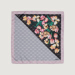 Pashmina Liu-Jo foulard flower corner 50x Nero - Foto 1