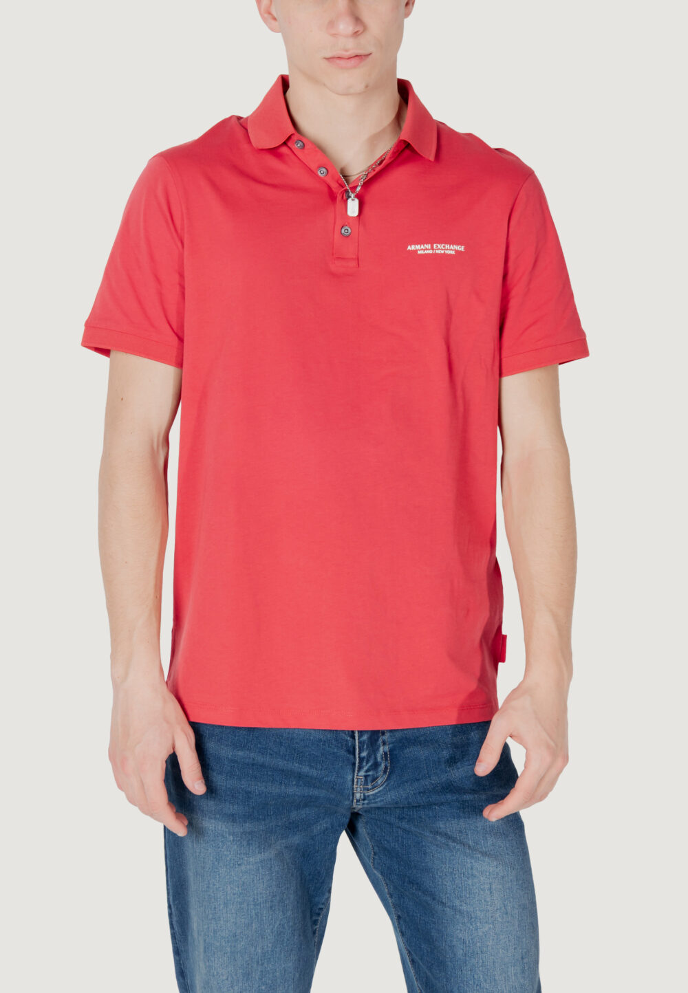 Polo manica corta Armani Exchange Rosso - Foto 1