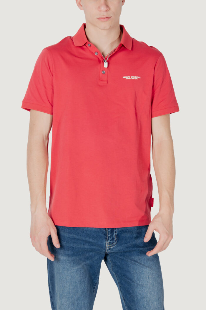 Polo manica corta Armani Exchange  Rosso