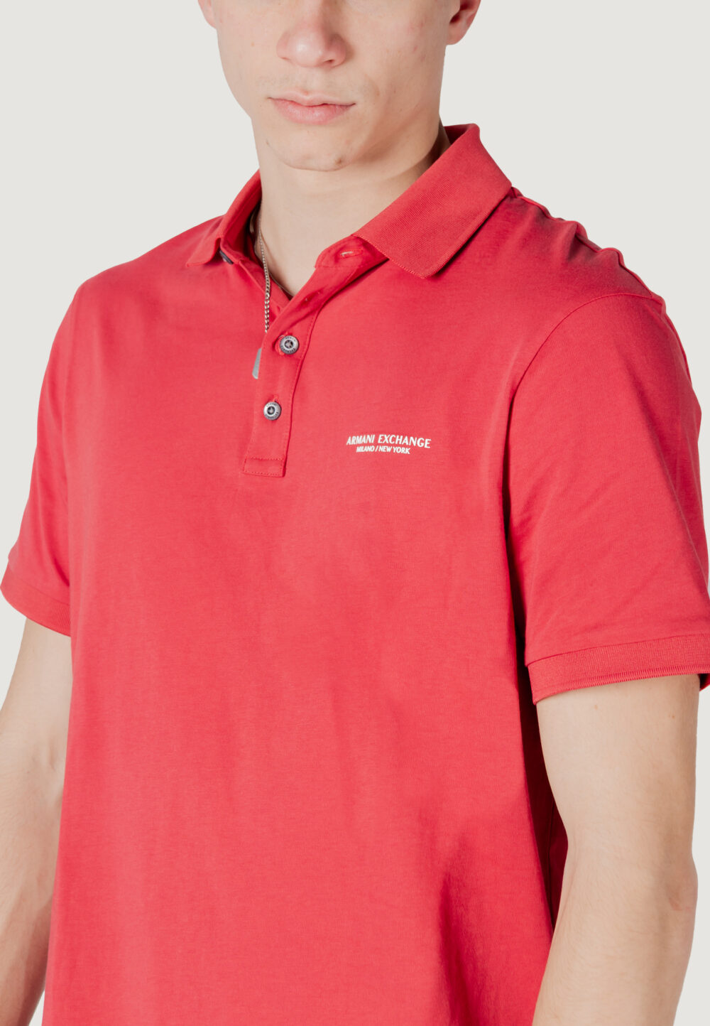 Polo manica corta Armani Exchange Rosso - Foto 2